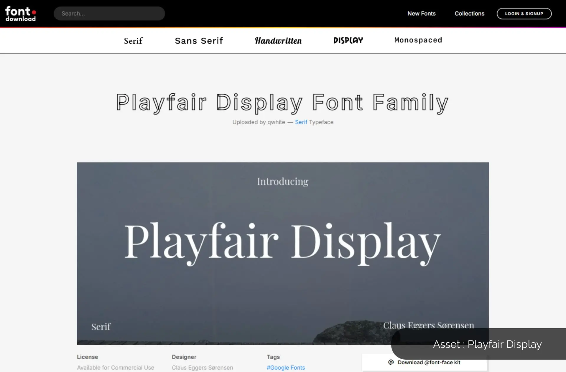 Iassistblog Penggunaan Font Playfair Display